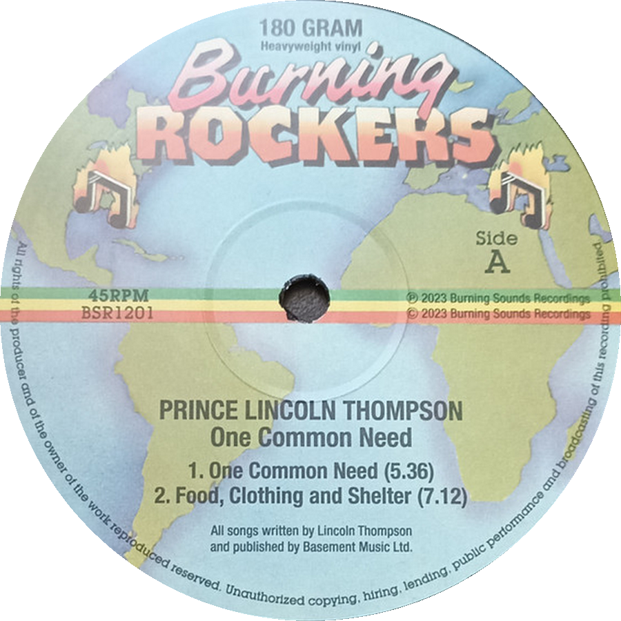 Prince Lincoln Thompson — One Common Need